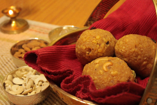 Vegan Tirupati Prasadam Style Laddoo