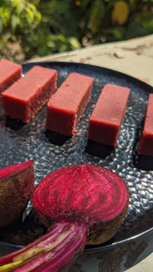 Vegan Beetroot Mysorepak