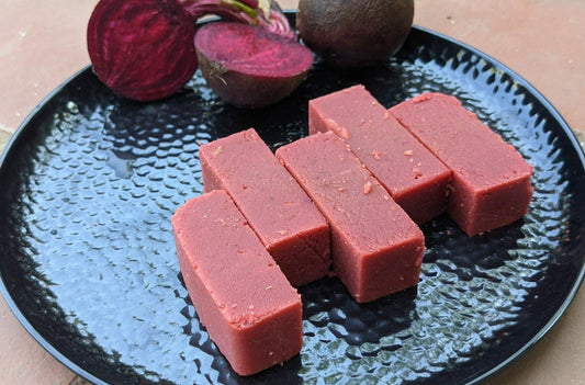 Vegan Beetroot Mysorepak